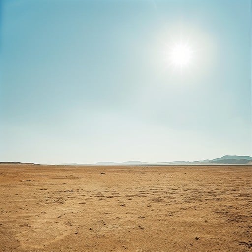 Vast desert landscape at dusk